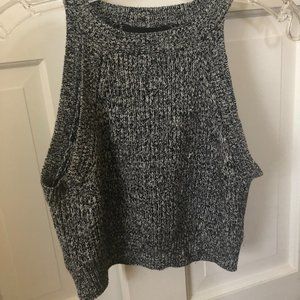 sweater cropped tank top